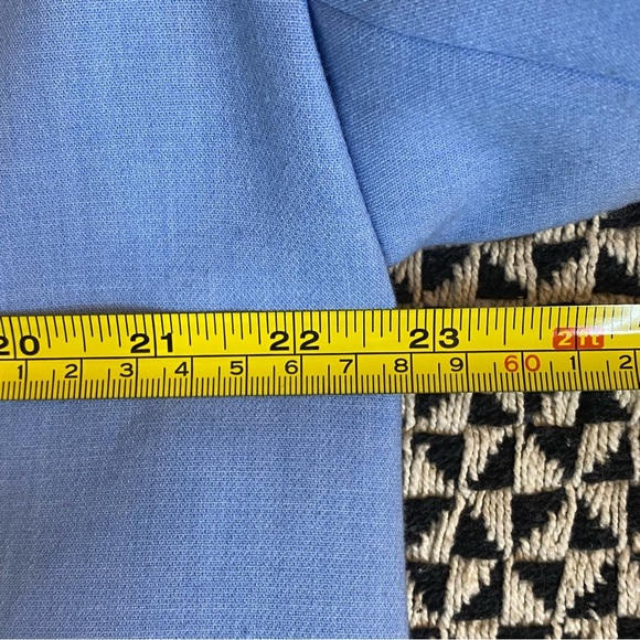 Anthropologie Maeve Oversized Blue Blazer Shoulder Pad Size XS/S - Picture 8 of 16